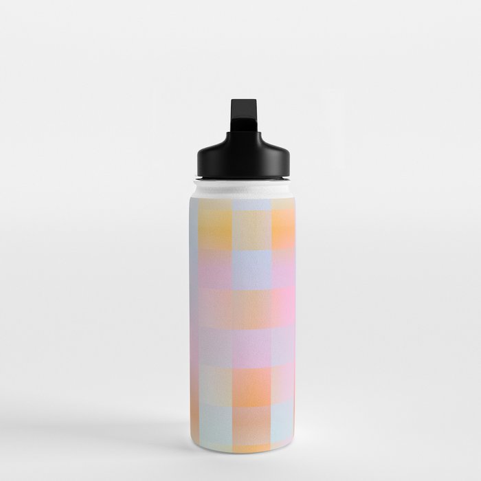 Blurred Plaid Water Bottle Gallery Image 3