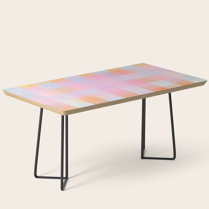Blurred Plaid Coffee Table Gallery Image 1
