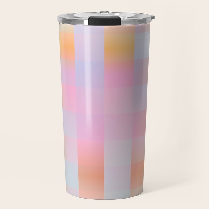 Blurred Plaid Travel Mug Gallery Image 1
