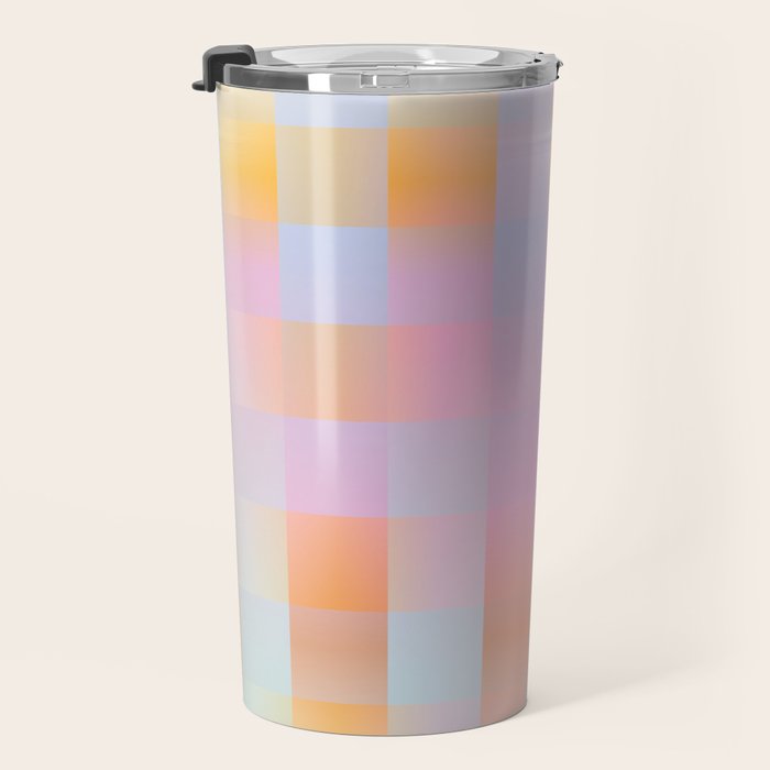 Blurred Plaid Travel Mug Gallery Image 3