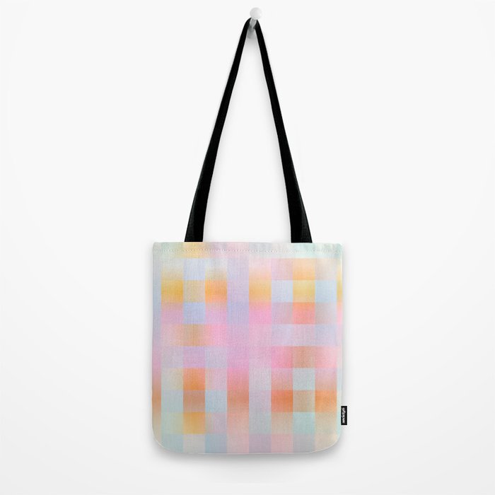 Blurred Plaid Tote Bag Gallery Image 2