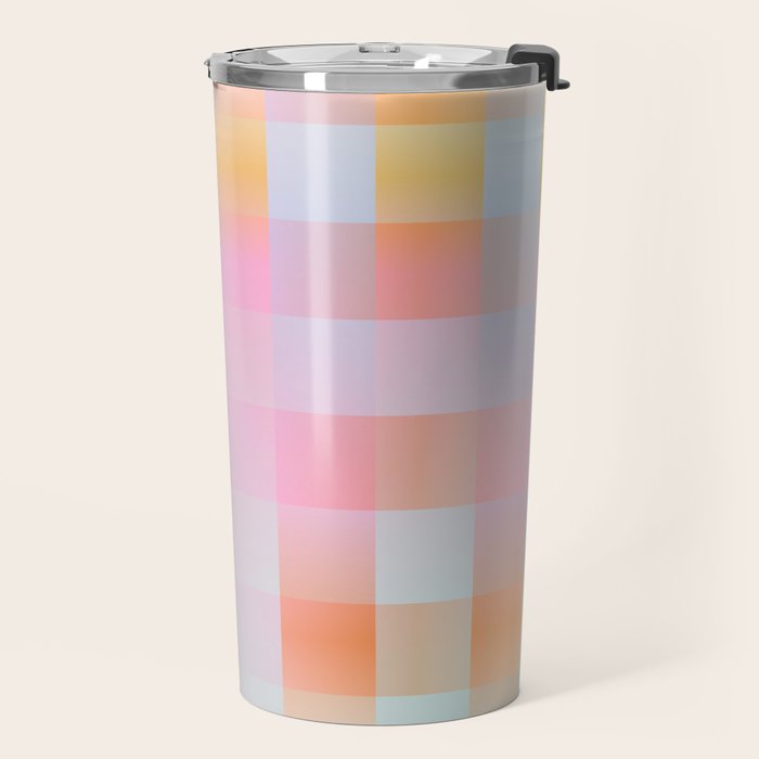 Blurred Plaid Travel Mug Gallery Image 2