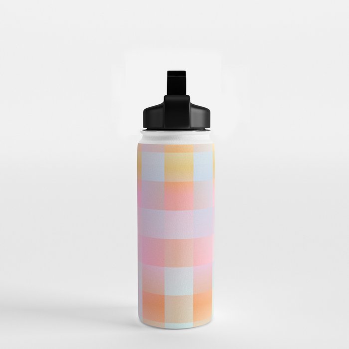 Blurred Plaid Water Bottle Gallery Image 2