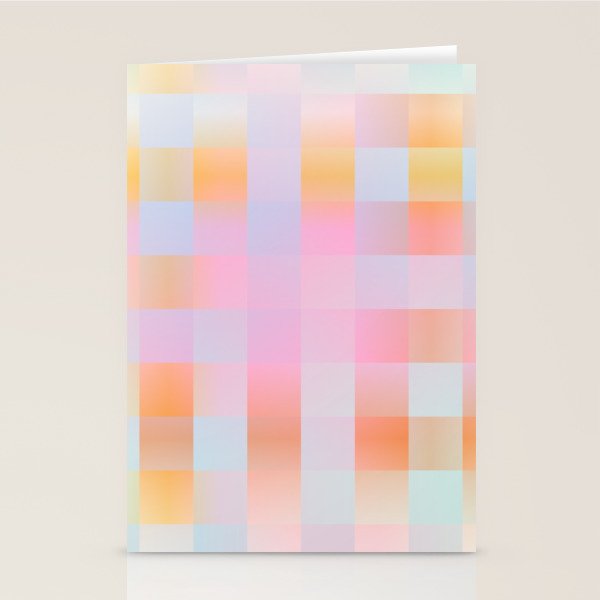 Blurred Plaid Stationery Card Gallery Image 2