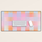Blurred Plaid Desk Mat Gallery Image 1