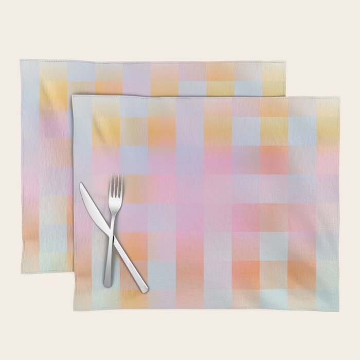 Blurred Plaid Placemat Gallery Image 1