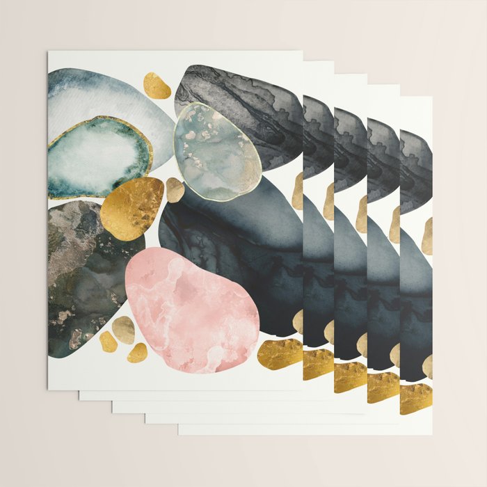 Pebble Abstract Wrapping Paper Gallery Image 3