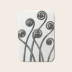 American Maiden-hair Fern fronds wonders of nature black and white photograph by Karl Blossfeldt Bath Mat Gallery Image 1