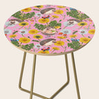 Dandelion Flowers with hedgehogs - pink Side Table Gallery Image 2