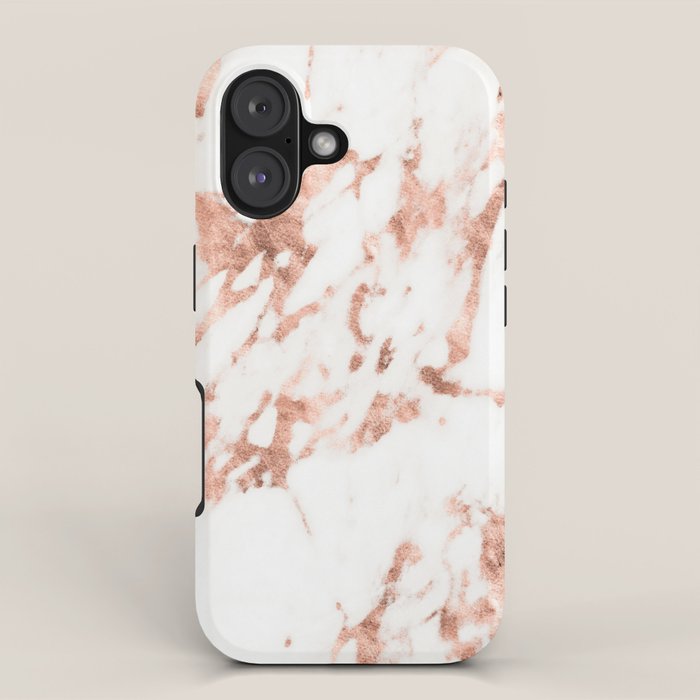 Rose Gold Marble - Perfect Pink Rose Gold Marble iPhone Case Gallery Image 1