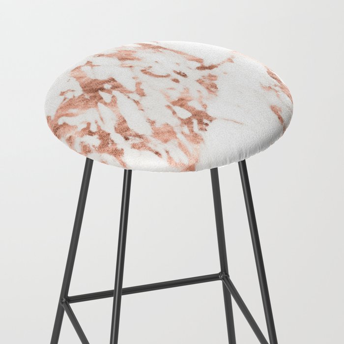 Rose Gold Marble - Perfect Pink Rose Gold Marble Stool Gallery Image 2
