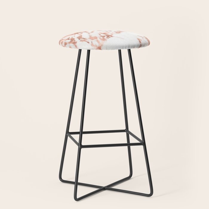 Rose Gold Marble - Perfect Pink Rose Gold Marble Stool Gallery Image 1