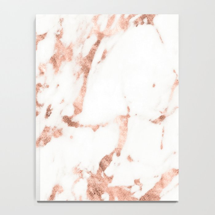 Rose Gold Marble - Perfect Pink Rose Gold Marble Notebook Gallery Image 4