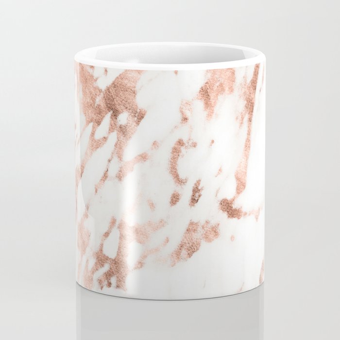 Rose Gold Marble - Perfect Pink Rose Gold Marble Coffee Mug Gallery Image 4