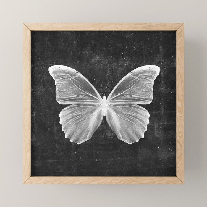 Butterfly in Black Mini Art Print Gallery Image 1