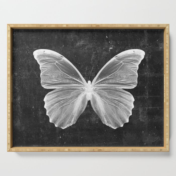 Butterfly in Black Serving Tray Gallery Image 1
