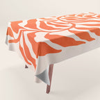 Funky Fern: Orange Peach Edition Tablecloth Gallery Image 1