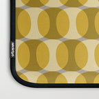 Mid Century Modern Abstract Geometric Spheramod Dot Pattern in Mustard and Gray Laptop Sleeve Gallery Image 3
