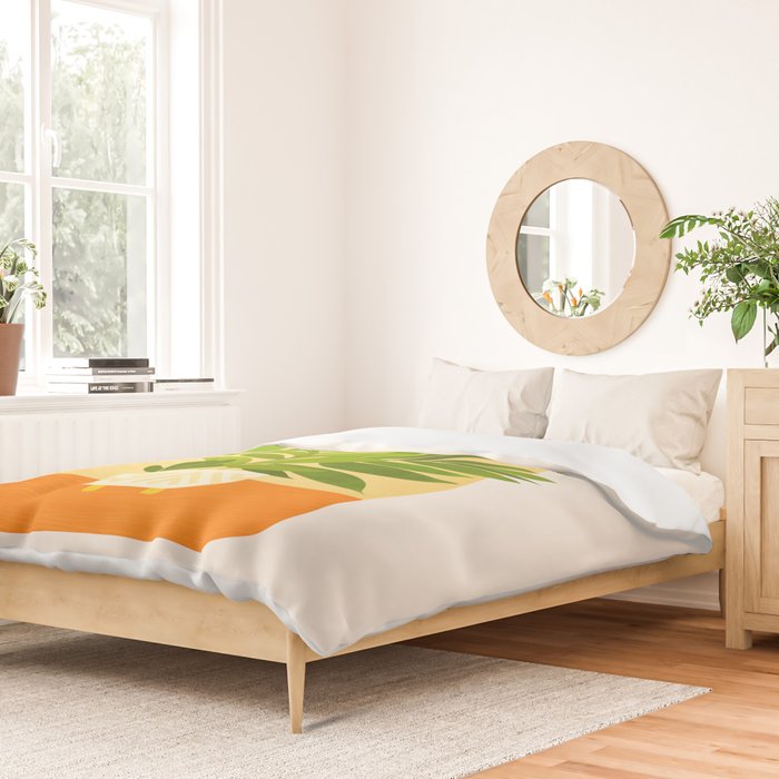 Sunday Sunset Window Garden Series Duvet Cover Gallery Image 2