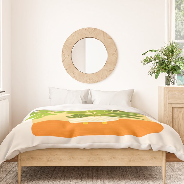 Sunday Sunset Window Garden Series Duvet Cover Gallery Image 3
