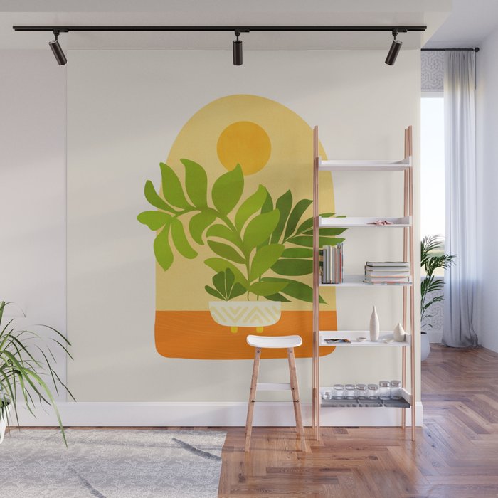Sunday Sunset Window Garden Series Wall Mural Gallery Image 1