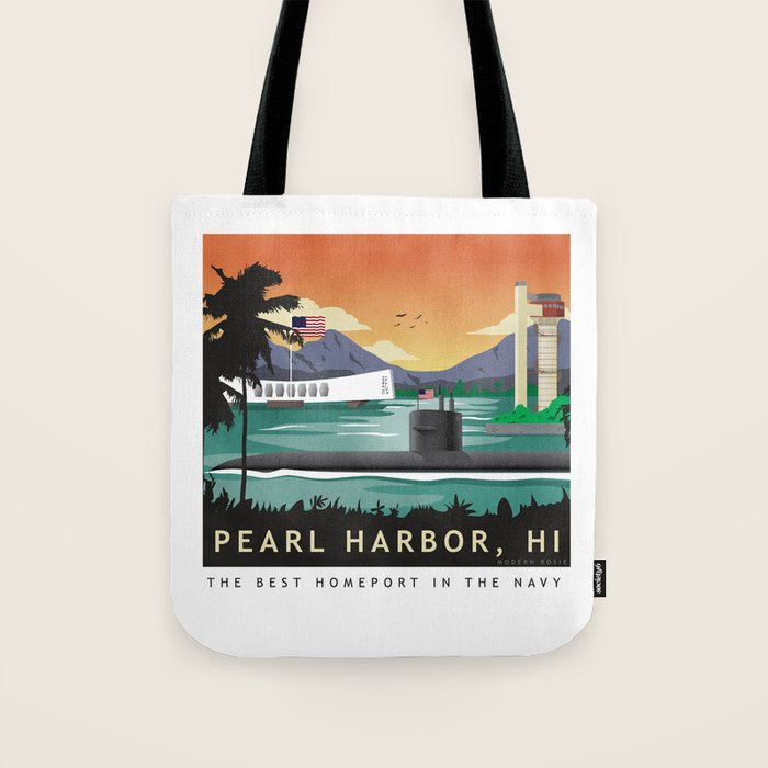 Pearl Harbor, HI - Submarine Homeport Tote Bag Gallery Image 1