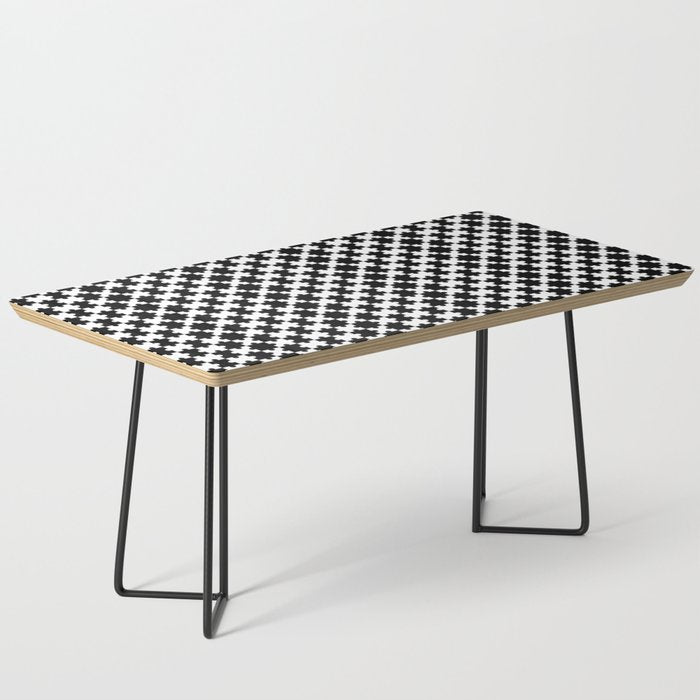 Black and white puzzle piece shape pattern Coffee Table Gallery Image 1