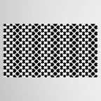 Black and white puzzle piece shape pattern Tablecloth Gallery Image 2