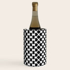 Black and white puzzle piece shape pattern Wine Chiller Gallery Image 1