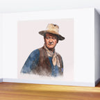 John Wayne - The Duke - Watercolor Wall Mural Gallery Image 2