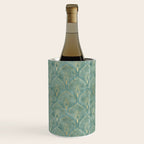 Art Deco, Decorative Leaf Pattern Wine Chiller Gallery Image 3
