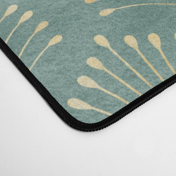 Art Deco, Decorative Leaf Pattern Desk Mat Gallery Image 4