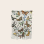 Vintage Scientific Illustration Butterfly Botanical Floral Lithograph Encyclopaedia Diagrams  Wall Hanging Gallery Image 1
