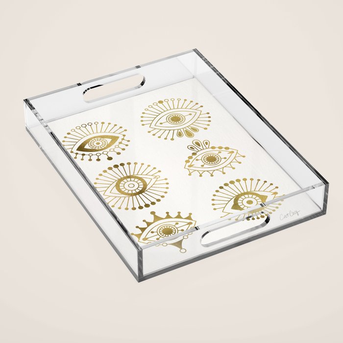 Evil Eyes - Gold Palette Acrylic Tray Gallery Image 1