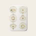 Evil Eyes - Gold Palette Bath Mat Gallery Image 1