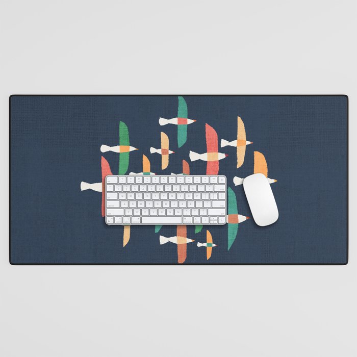 Vintage seagull Desk Mat Gallery Image 1