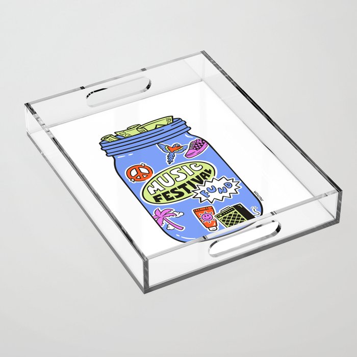 MUSIC FESTIVAL FUND Acrylic Tray Gallery Image 1