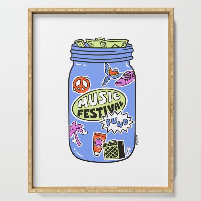 Music Festival Fund Serving Tray Gallery Image 1