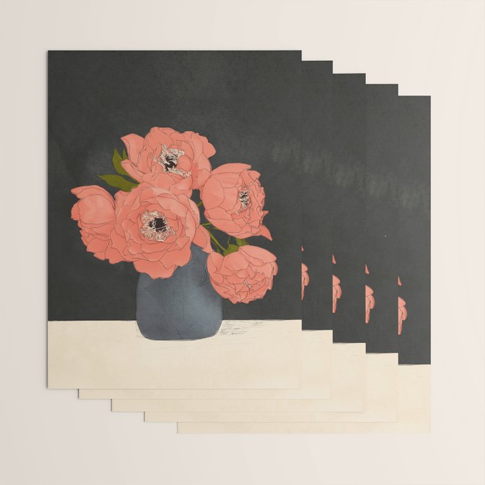 Bouquet Gift Red Wrapping Paper Gallery Image 3