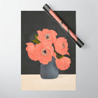 Bouquet Gift Red Wrapping Paper Gallery Image 1