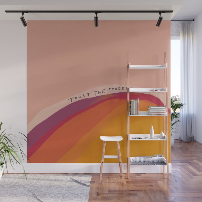 Trust The Process Wall Mural Gallery Image 1