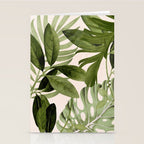 Abstract Art Tropical Leaves 100 Stationery Card Gallery Image 2