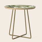 Abstract Art Tropical Leaves 100 Side Table Gallery Image 1