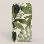Abstract Art Tropical Leaves 100 iPhone Case Gallery Image 1