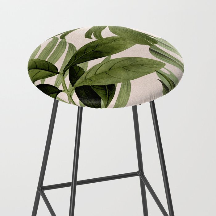 Abstract Art Tropical Leaves 100 Stool Gallery Image 2