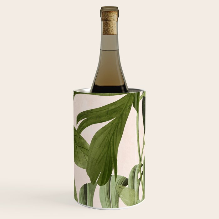 Abstract Art Tropical Leaves 100 Wine Chiller Gallery Image 3