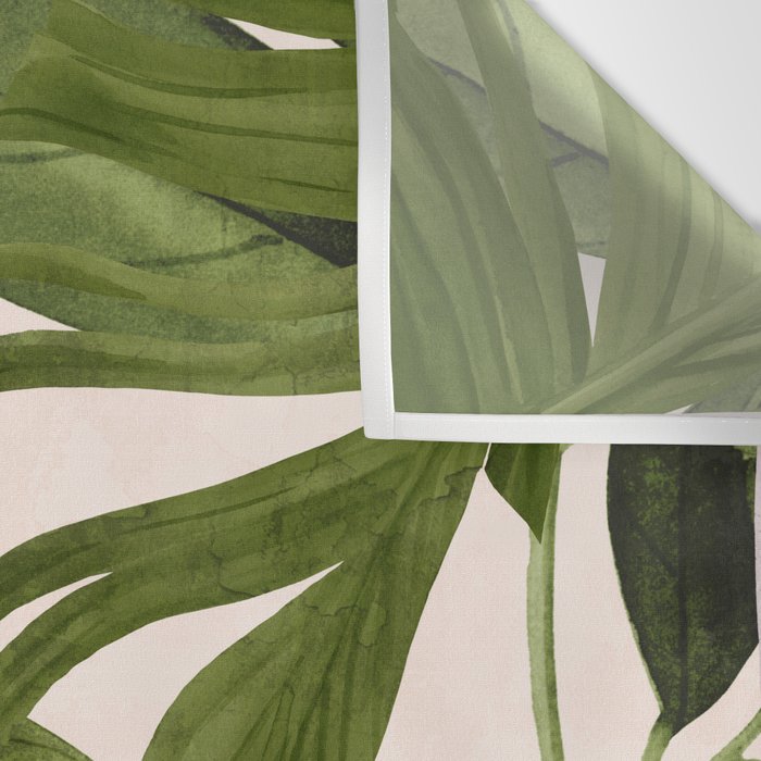 Abstract Art Tropical Leaves 100 Wall Tapestry Gallery Image 3
