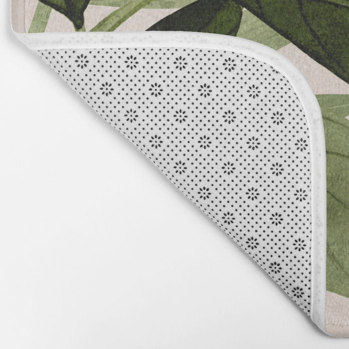 Abstract Art Tropical Leaves 100 Bath Mat Gallery Image 2