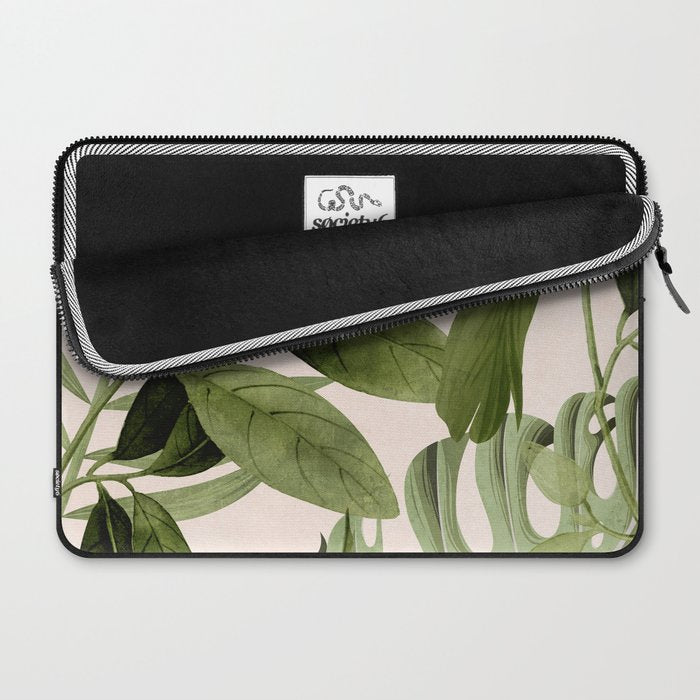 Abstract Art Tropical Leaves 100 Laptop Sleeve Gallery Image 2