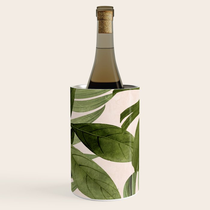 Abstract Art Tropical Leaves 100 Wine Chiller Gallery Image 1